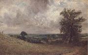 John Constable West End Fields,Hanpstend,noon oil painting artist